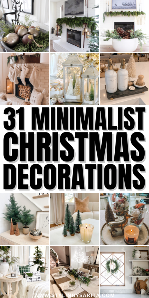 minimalist Christmas decorations