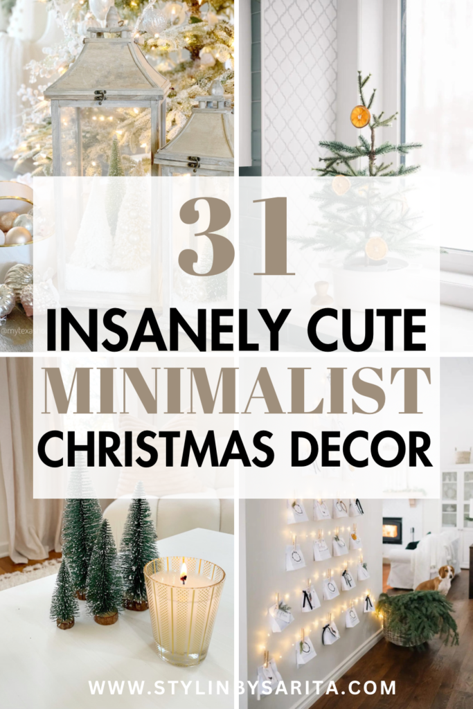 minimalist Christmas decorations