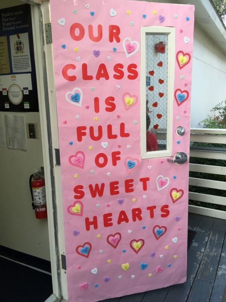 Valentine’s Day door decorations