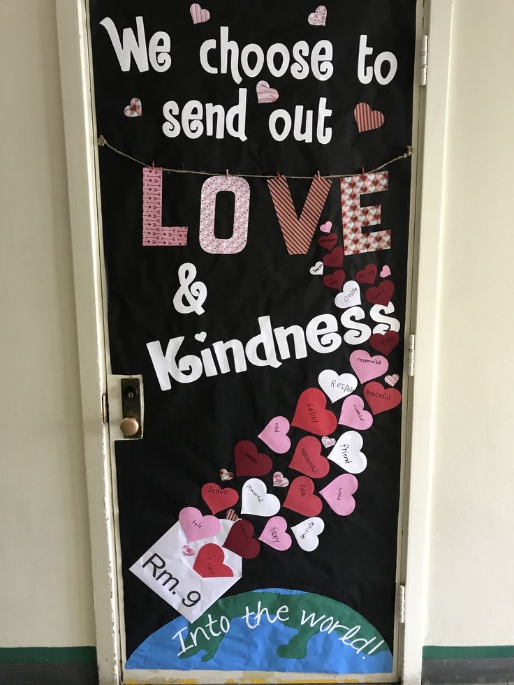 Valentine’s Day door decorations