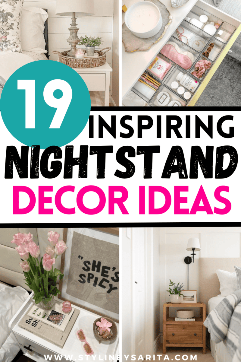 19 GORGEOUS NIGHTSTAND DECOR IDEAS - Stylin by Sarita