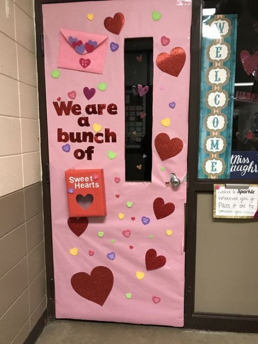 Valentine’s Day door decorations
