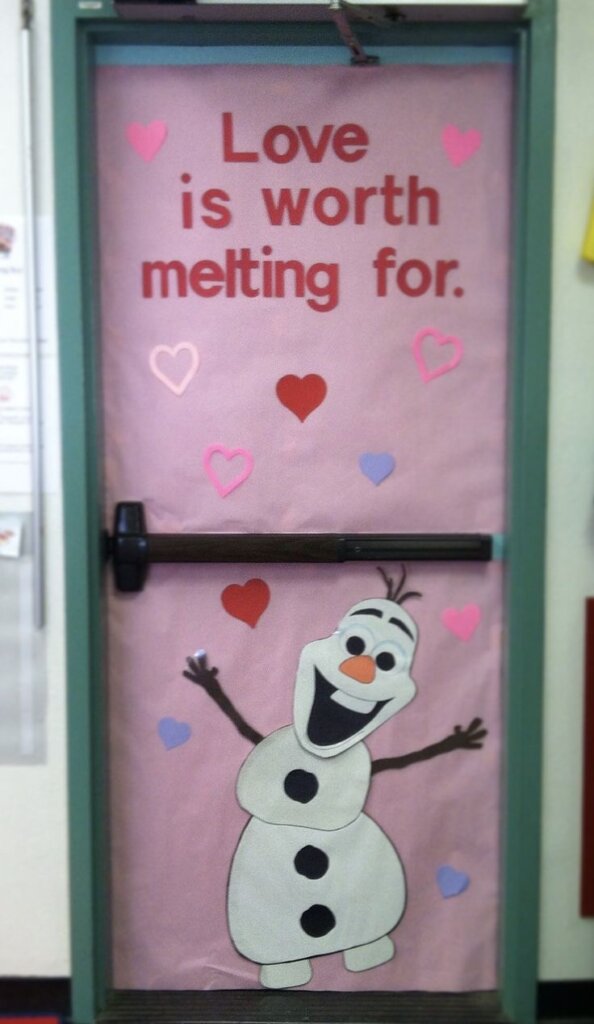 Valentine’s Day door decorations