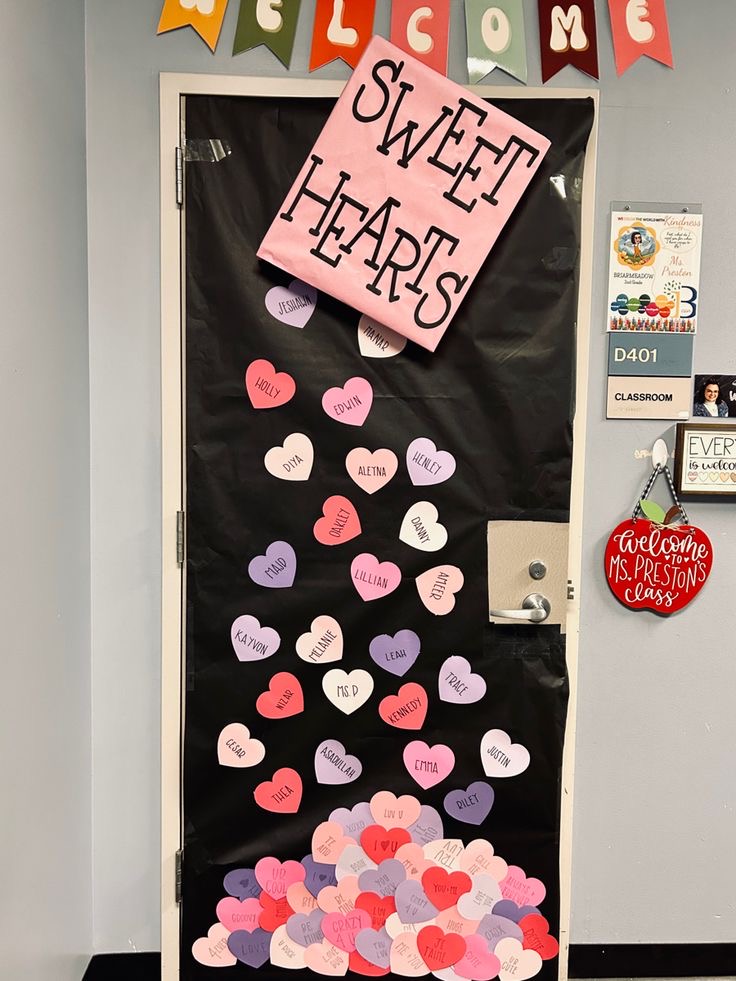 Valentine’s Day door decorations