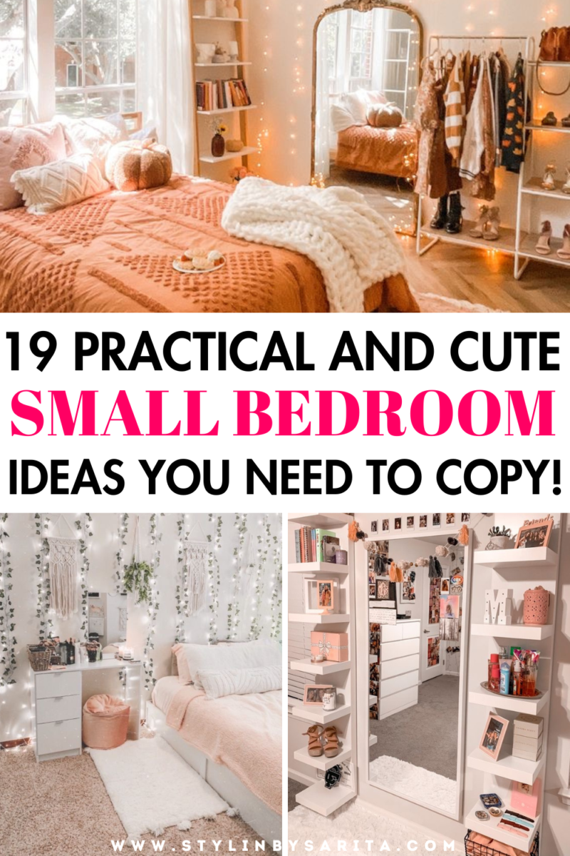 19 SMALL BEDROOM IDEAS TO MAXIMIZE YOUR SPACE - Stylin by Sarita