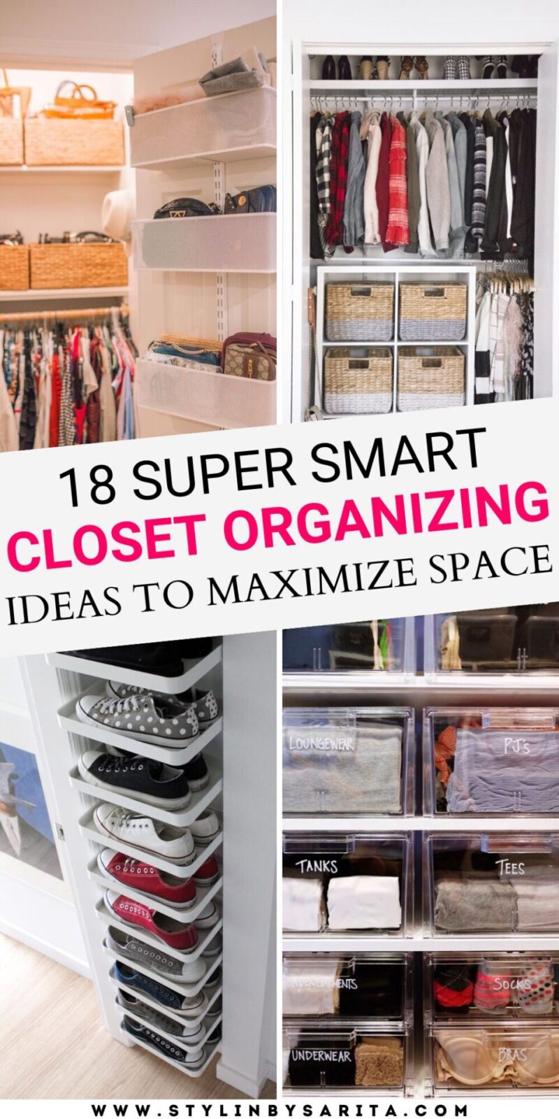 18 PRACTICAL AND CUTE CLOSET ORGANIZATION IDEAS - Stylin by Sarita