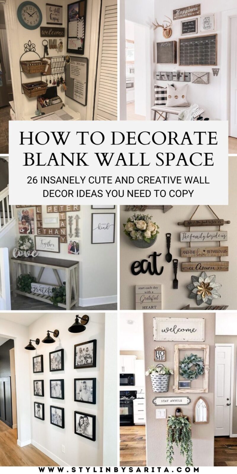 26 CREATIVE AND CUTE WALL DECOR IDEAS - Stylin by Sarita