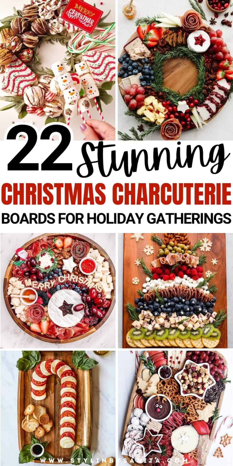 22 SIMPLE AND FESTIVE CHRISTMAS CHARCUTERIE BOARD IDEAS - Stylin by Sarita