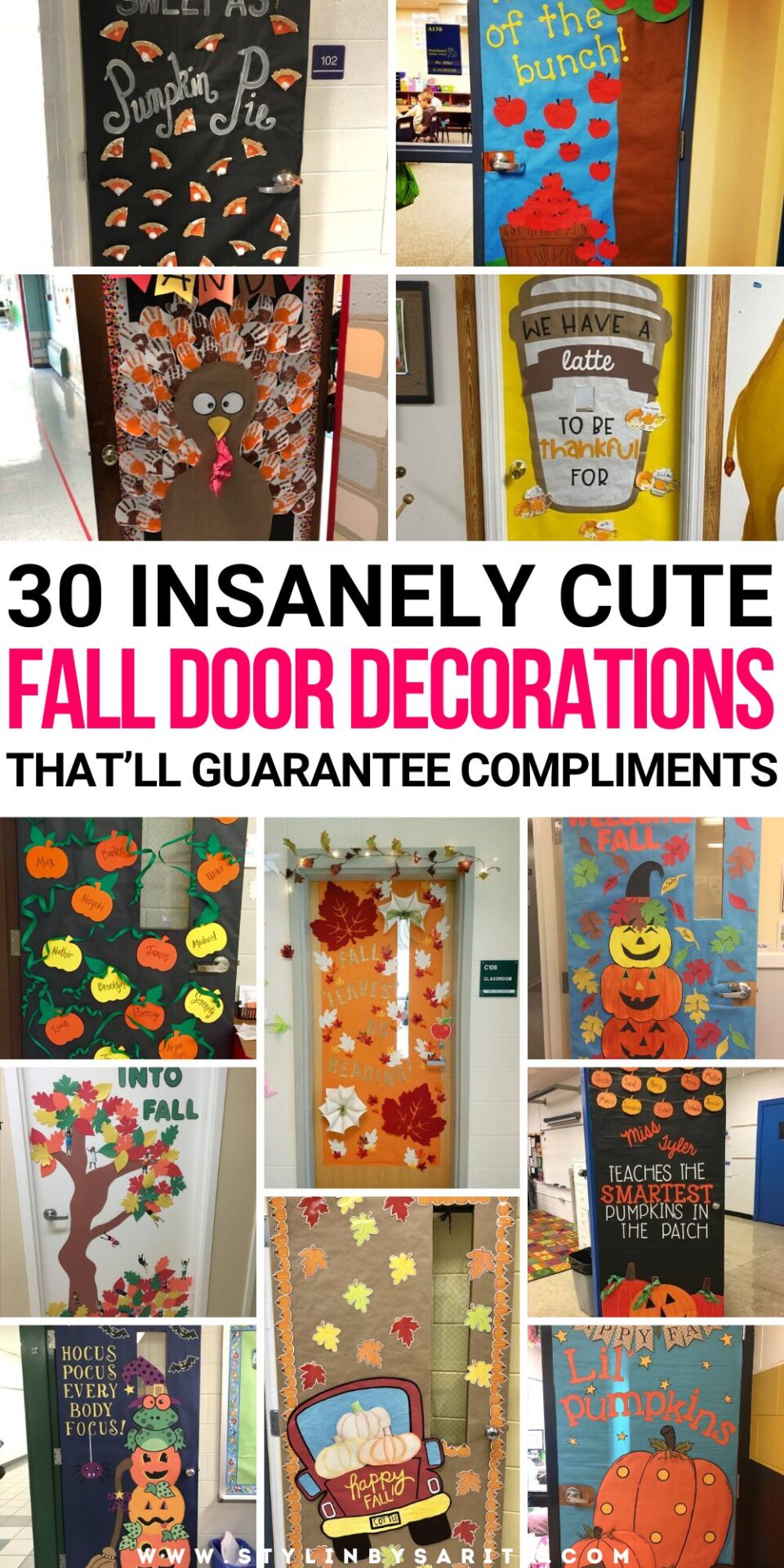 30 AMAZING FALL CLASSROOM DOOR DECORATIONS - Stylin by Sarita