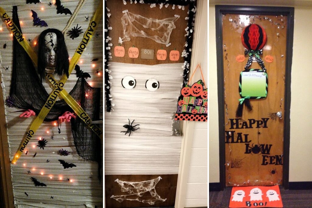 22 CREEPY-CUTE HALLOWEEN DORM DOOR DECORATIONS