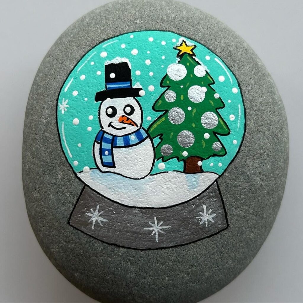 CHRISTMAS ROCK PAINTING IDEAS