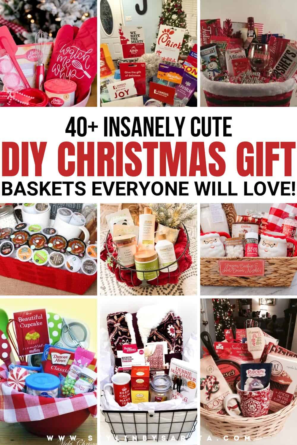 40+ THOUGHTFUL DIY CHRISTMAS GIFT BASKET IDEAS - Stylin by Sarita