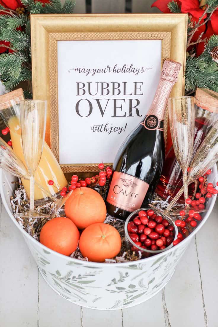 40+ THOUGHTFUL DIY CHRISTMAS GIFT BASKET IDEAS - Stylin by Sarita