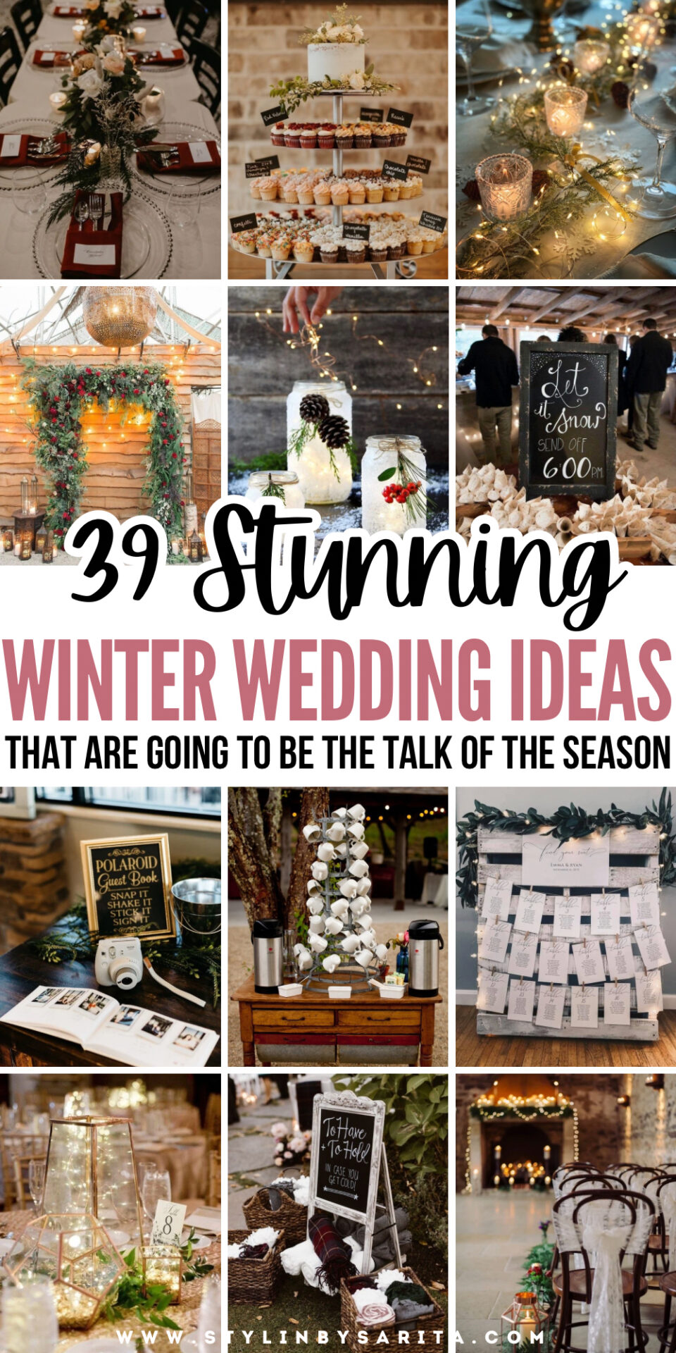 35+ WARM & COZY WINTER WEDDING IDEAS - Stylin by Sarita