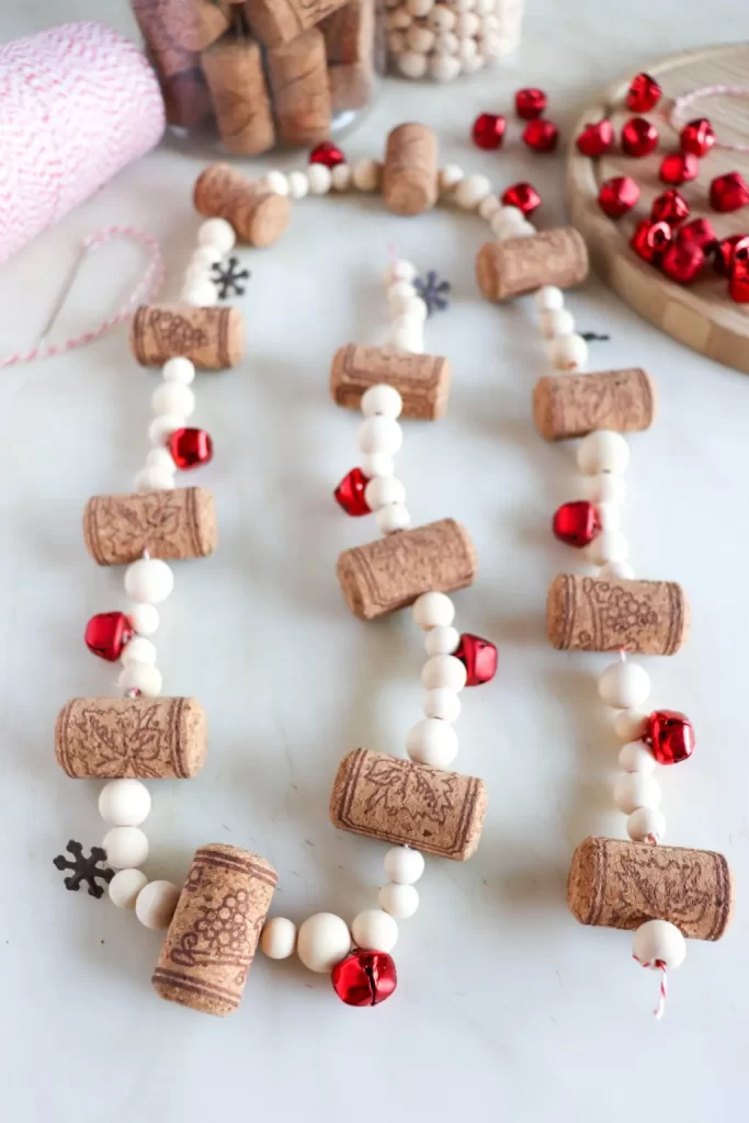 Christmas wine cork crafts