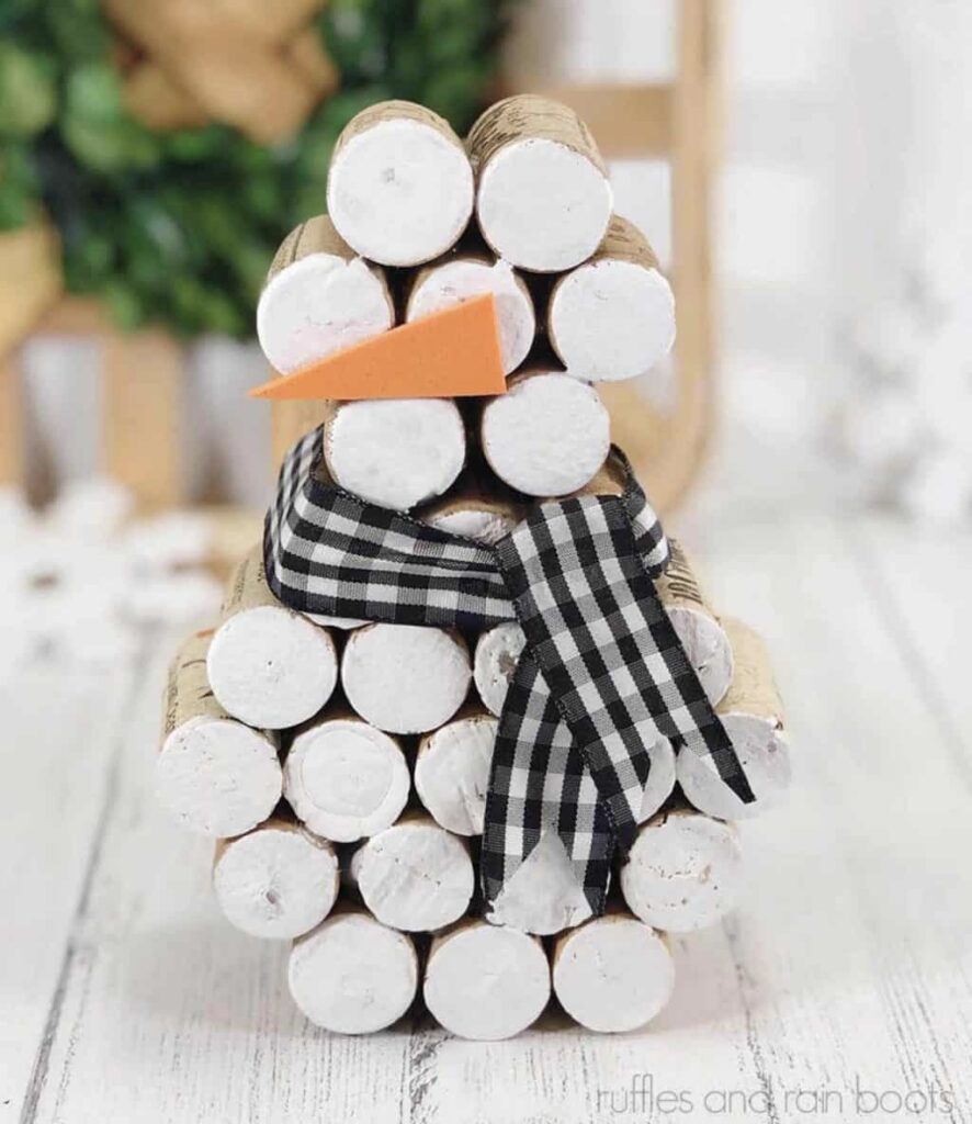 Christmas wine cork crafts