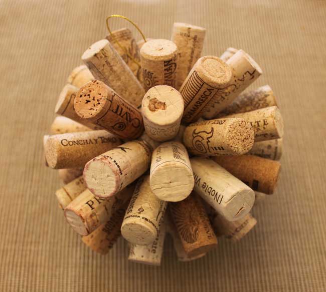 Christmas wine cork crafts