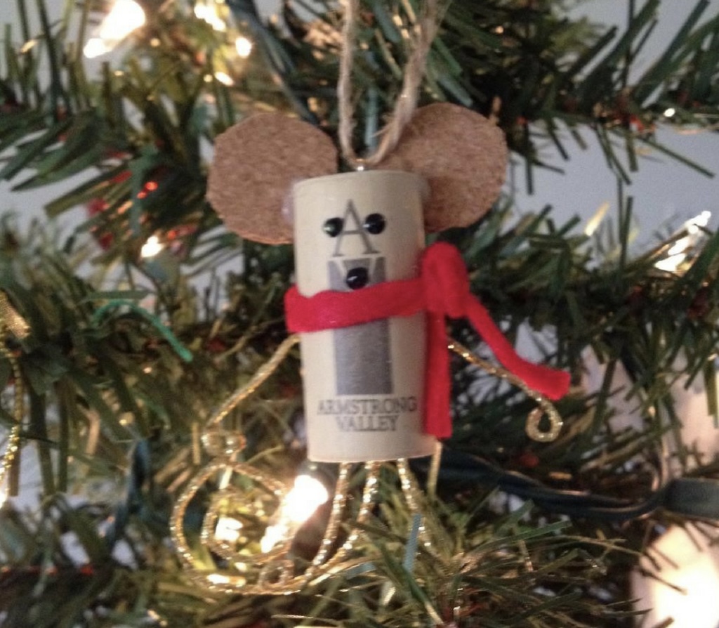 Christmas wine cork crafts