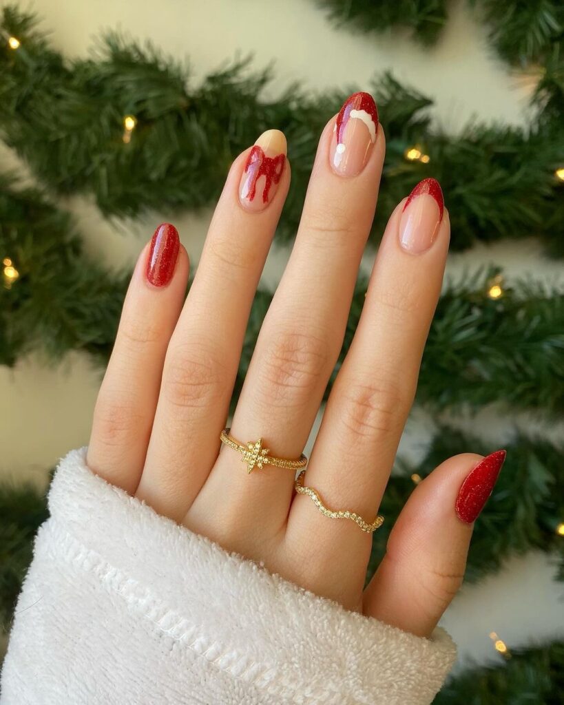 RED CHRISTMAS NAILS