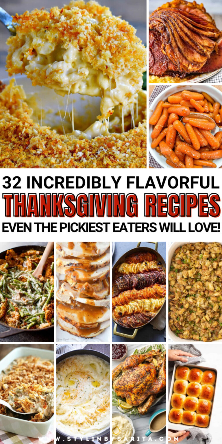 32 DELICIOUS THANKSGIVING RECIPES YOU'LL LOVE - Stylin by Sarita
