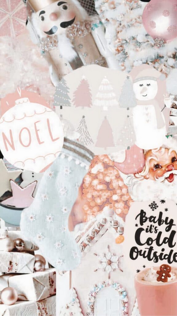 pink Christmas backgrounds