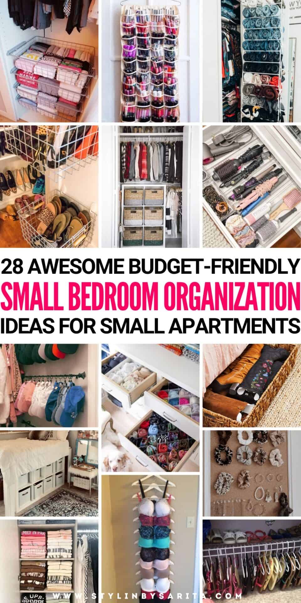 28 MUST-SEE SMALL BEDROOM ORGANIZATION IDEAS - Stylin by Sarita