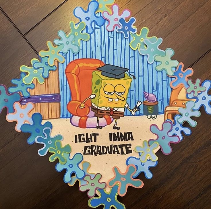 SPONGEBOB GRADUATION CAP DESIGNS