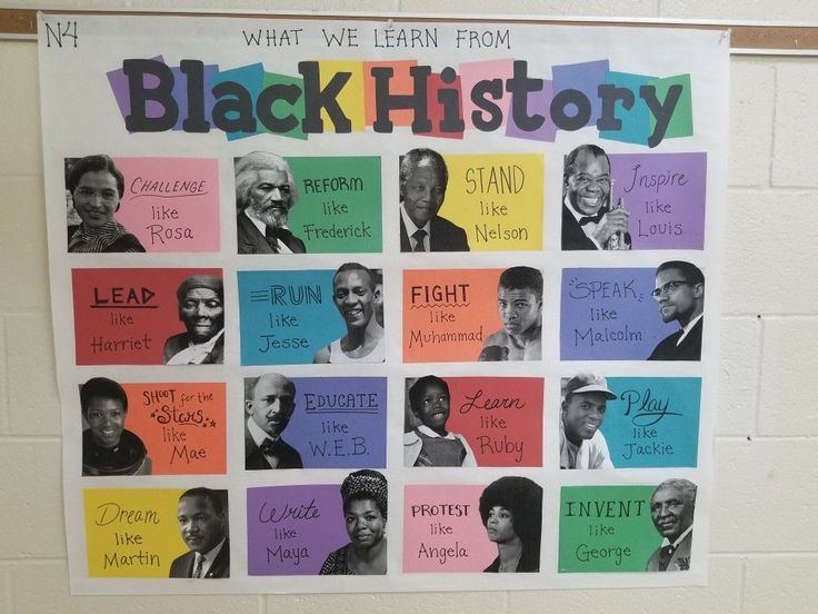 BLACK HISTORY MONTH BULLETIN BOARD DEAS