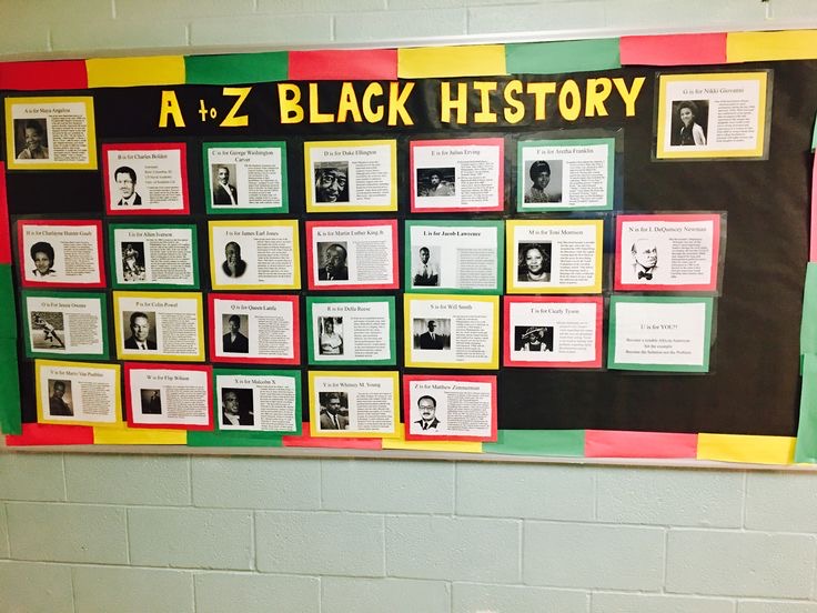 BLACK HISTORY MONTH BULLETIN BOARD DEAS