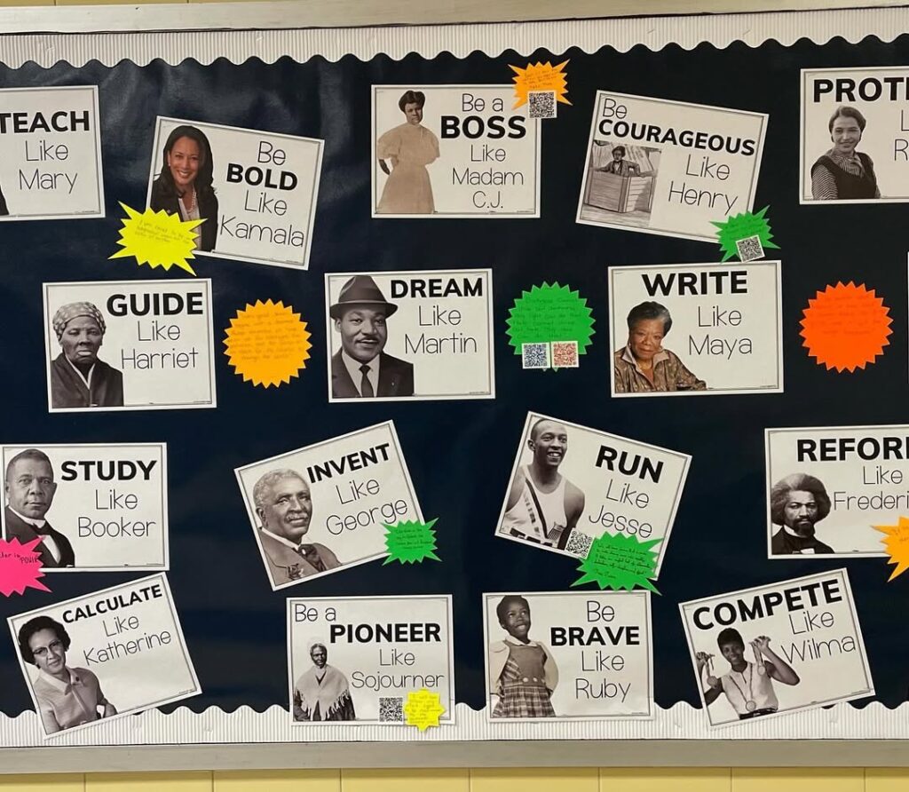 BLACK HISTORY MONTH BULLETIN BOARD DEAS