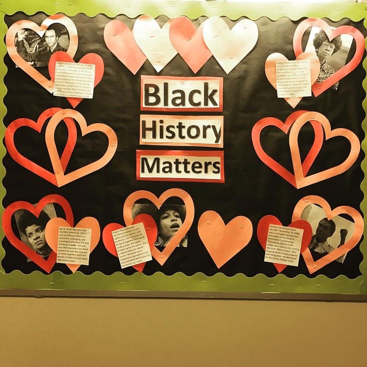 BLACK HISTORY MONTH BULLETIN BOARD DEAS