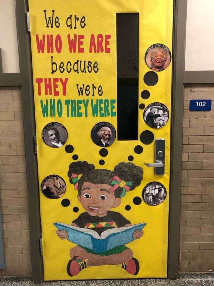 BLACK HISTORY MONTH DOOR DECORATIONS