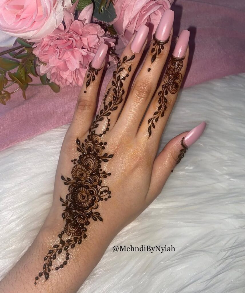 SIMPLE MEHNDI DESIGNS