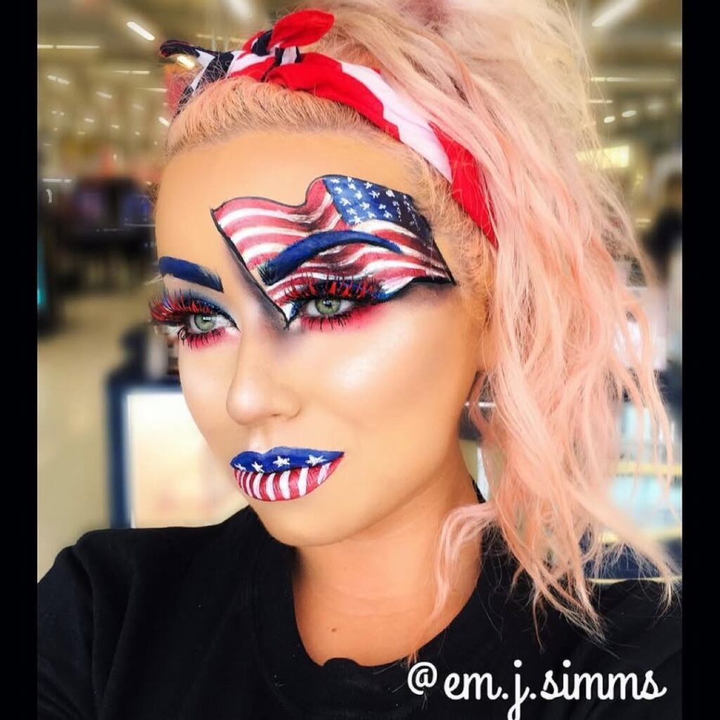 4TH OF JULY MAKEUP IDEAS