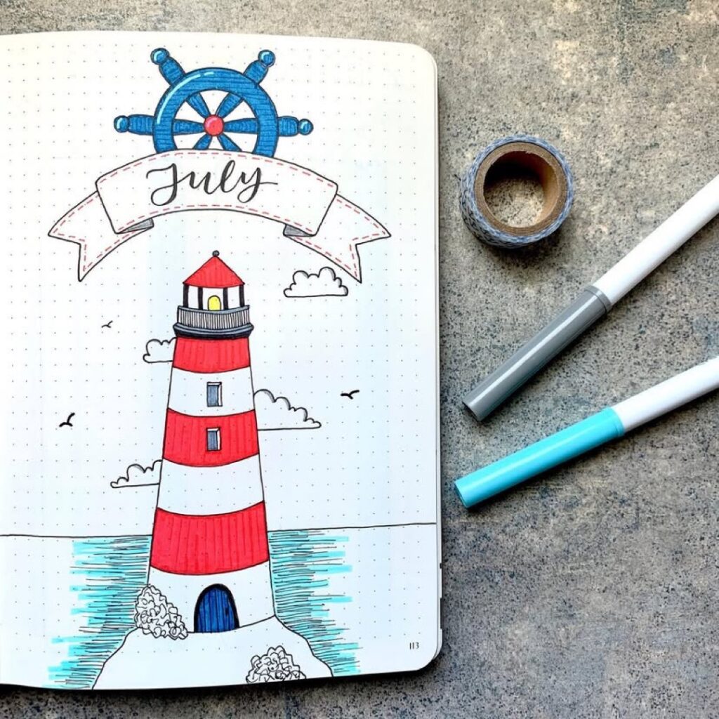 BULLET JOURNAL IDEAS FOR JULY