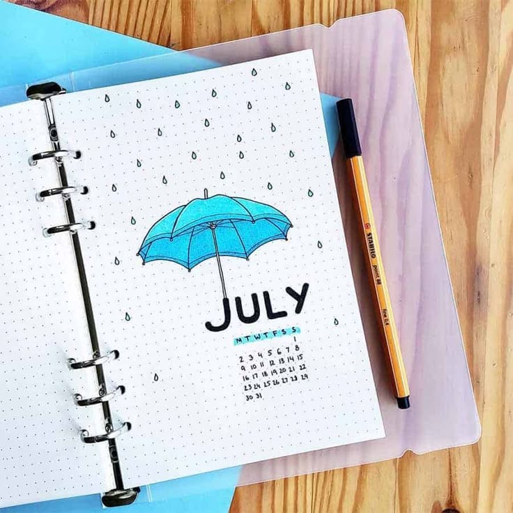BULLET JOURNAL IDEAS FOR JULY