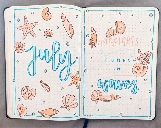 BULLET JOURNAL IDEAS FOR JULY