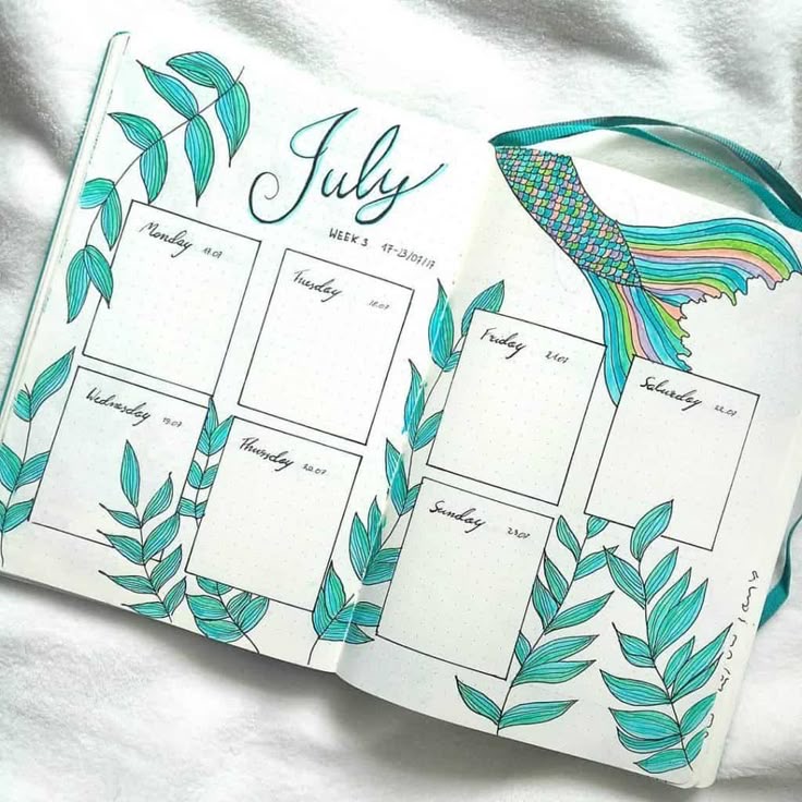 BULLET JOURNAL IDEAS FOR JULY