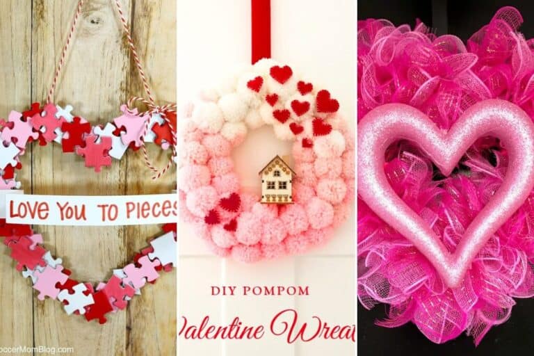30+ STUNNING DIY VALENTINES DAY WREATH IDEAS - Stylin by Sarita